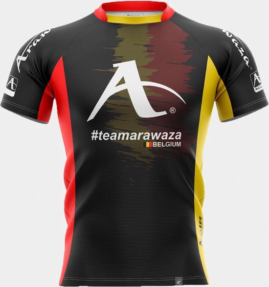 T-shirt Arawaza | dry-fit | #teamArawaza Belgium (Maat: S)