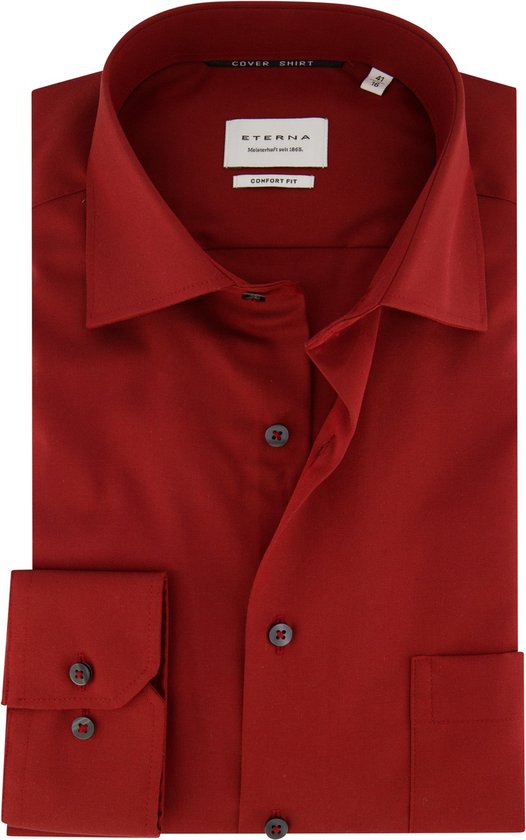 Eterna business overhemd rood