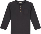 Prénatal peuter shirt - Jongens Kleding - Dark Stone Grey - Maat 80