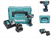 Makita DHP 487 RMJ accu klopboormachine 18 V 40 Nm borstelloos + 2x accu 4.0 Ah + lader + Makpac