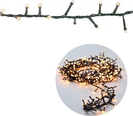 Foto: Cheqo kerstboomverlichting micro clusterverlichting kerstlampjes led verlichting kerstverlichting voor binnen en buiten 800 led s 16 meter extra warm wit