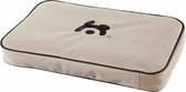 Maelson Lounge mat 62 - 56x36x7 cm.- Waterafstotend en dik hondenmatras voor in bench - Slijtvast met wasbare buitenhoes - Comfortabel Antraciet