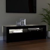 The Living Store TV-meubel - TV meubelen - 120 x 35 x 40 cm - Met RGB LED-verlichting