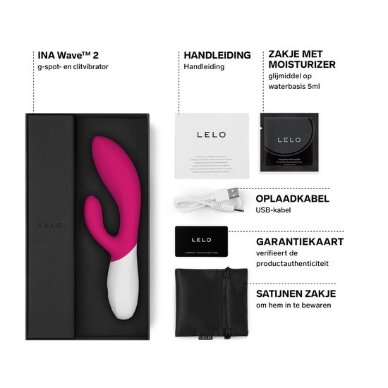 LELO INA Wave 2 Vibromasseur rabbit pour femme, dot de la technologie Wavemotion et... | bol LELO INA Wave 2 Vibromasseur rabbit pour femme, dot de la technologie Wavemotion et... | bol