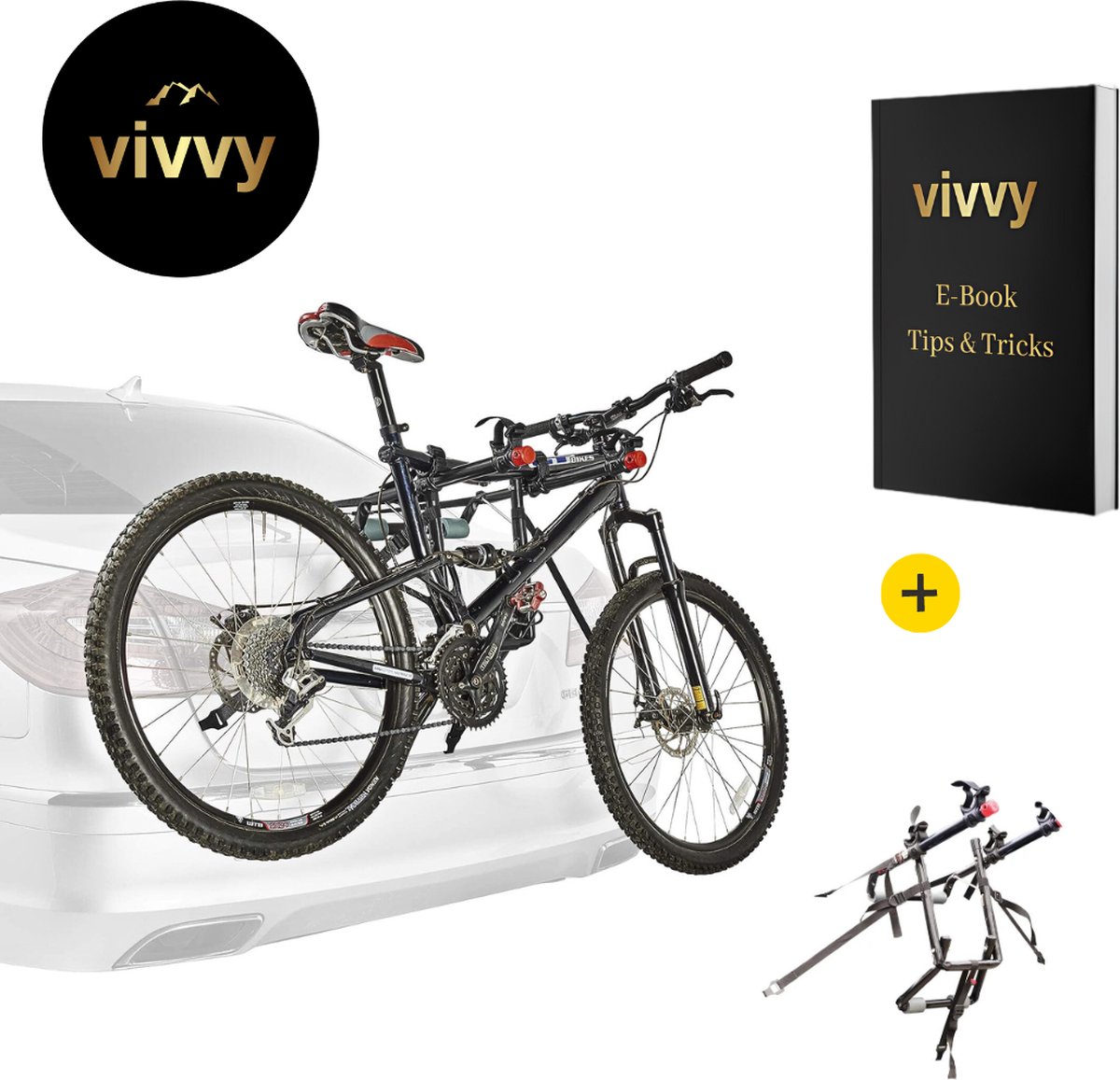 Fietsendrager Electrische Fietsen 2 - Fietsendrager Trekhaak Met Verlichting - Fietsendrager+Electrische+Fietsen - 100% Tevredenheidsgarantie - 2 Fietsen - 58.5*34.5*10 Cm