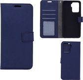 LuxeBass Hoesje geschikt voor Oppo Reno 5Z - Boekhoesje met kaartvakken - Blauw gsm hoesje - telefoonhoes - telefoonhoesjes