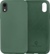 Coque iPhone X / Xs Coverzs Luxe Liquid Silicone - vert pin