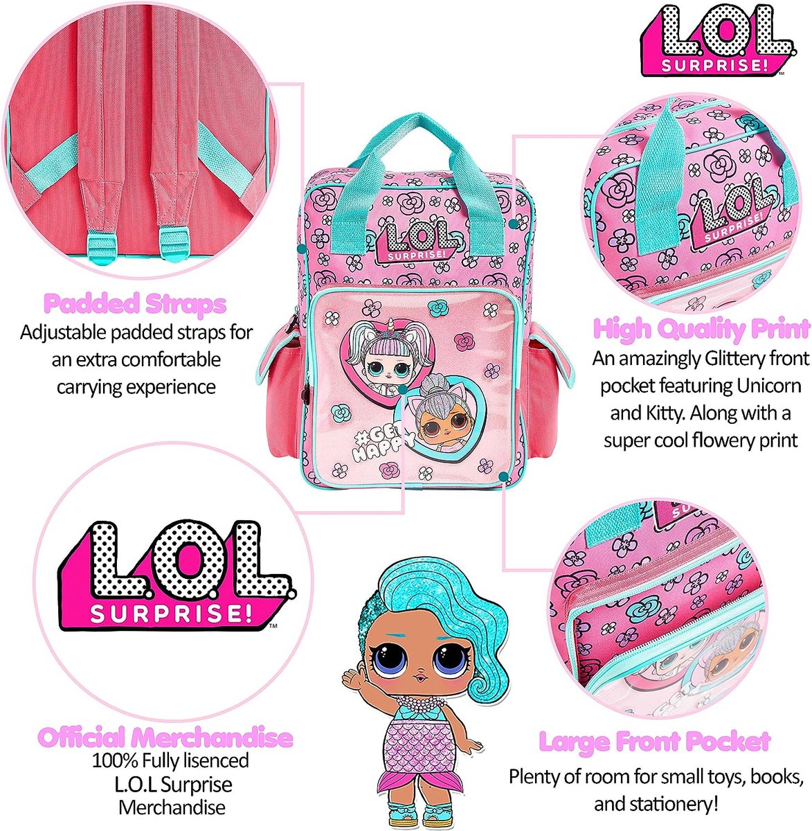 Sac d top ecole poupee lol