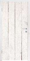 Deursticker Muur - Planken - Wit - 90x235 cm - Deurposter