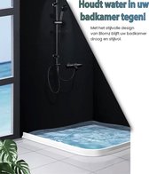 Blomz Zelfklevende Douchedorpel 100cm - Wit - Siliconen - Badkamer Waterkering