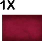 BWK Textiele Placemat - Rode Vegen Achtergrond - Set van 1 Placemats - 45x30 cm - Polyester Stof - Afneembaar
