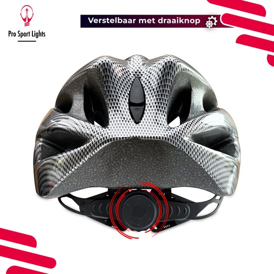 Fietshelm Dames/Heren Volwassenen - Large 58 tot 62cm - Carbon/Zwart — afbeelding 3