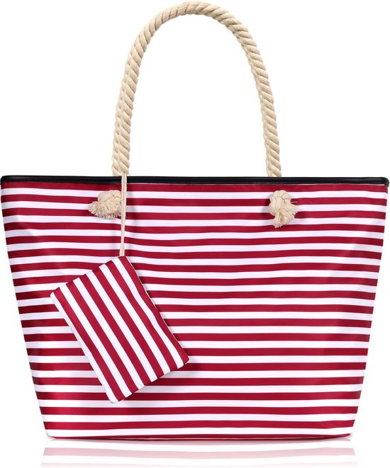 TAN.TOMI Grote Shopper Dames Handtas met klein Tas Beach Bag