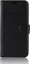 Oppo Reno Z Lychee Portemonnee Hoesje Zwart