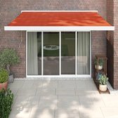 The Living Store Uittrekbare Luifel - 3 x 2.5 m - Oranje/Bruin