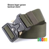 Heble® Tactical Belt (Army Green) - Military Style - Heavy Duty Riem - Metalen Veiligheidsriem Unisex Broekriem Army Green