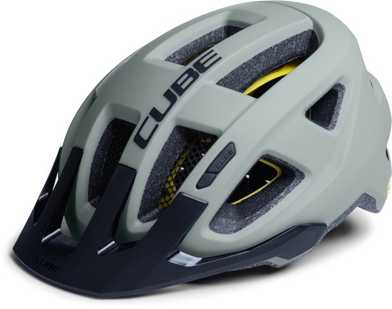 CUBE Cycling Helmet Fleet - Casque polyvalent - MIPS - 15 trous d'aération - Système d'ajustement SNAP 360 - Système de montage X-Lock - Ajustable - 57-62 cm - L - Grijs