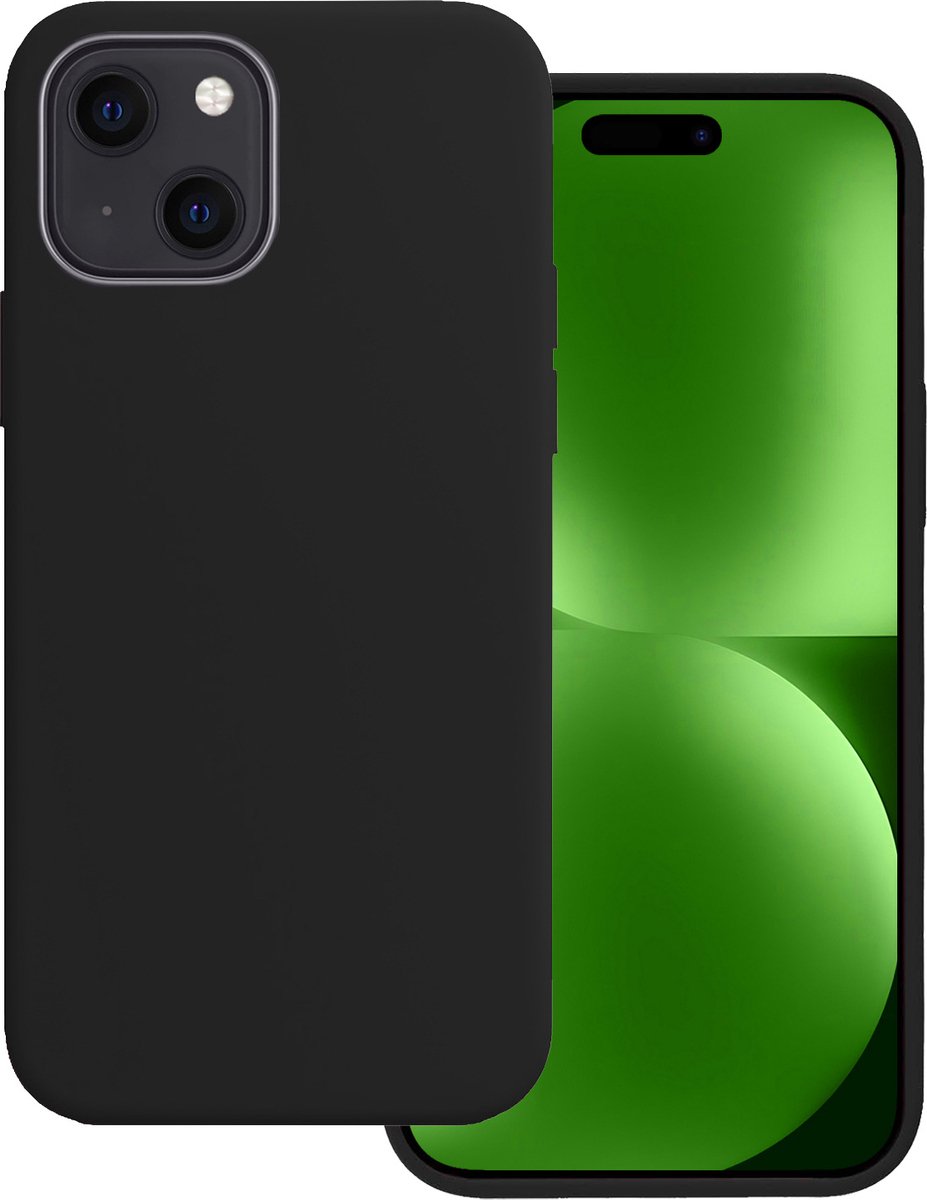 Hoesje Geschikt voor Apple iPhone 15 - Sterk & Shockproof - Hoes Cover - Siliconen Case - Zwart