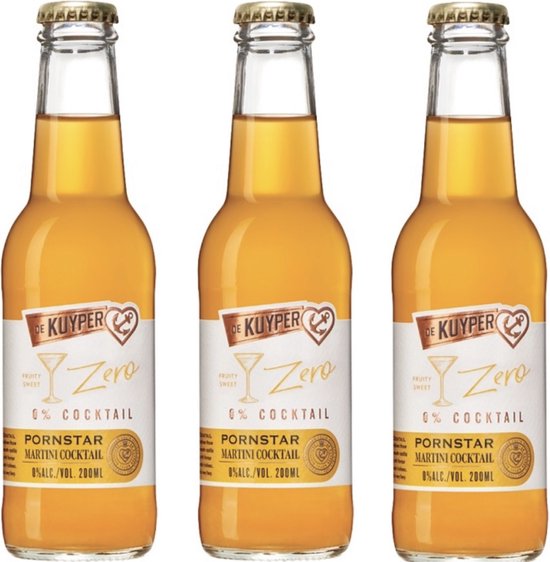 De Kuyper Zero Martini 0 Alcoholvrije Martini Nonalcoholische Mocktail 12 x 200 ml