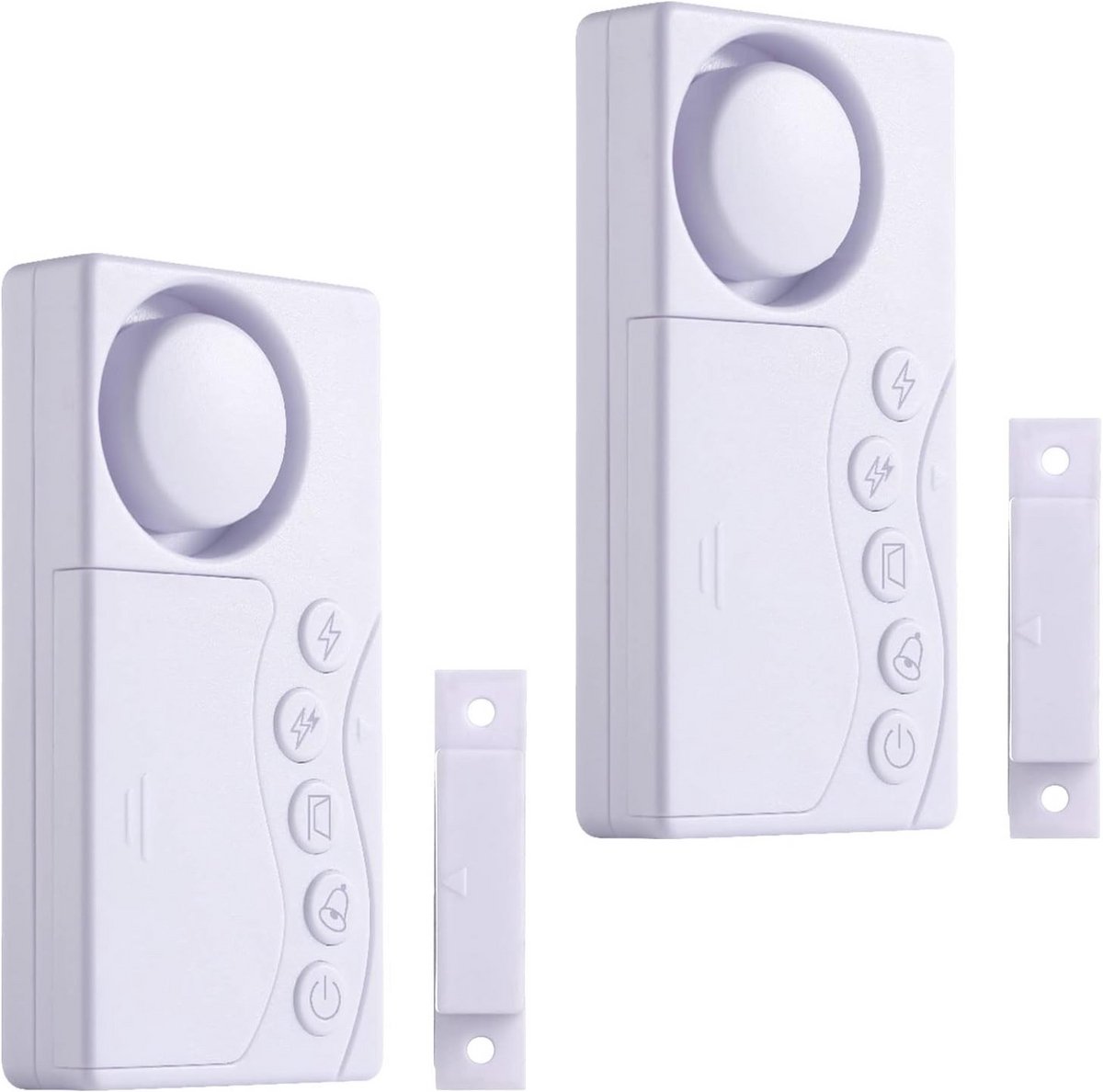 Vriezer Deur Alarm - Koelkast Sensor - Veiligheid Thuis - 4 Modi Instelbaar - 2 Stuks - Wit