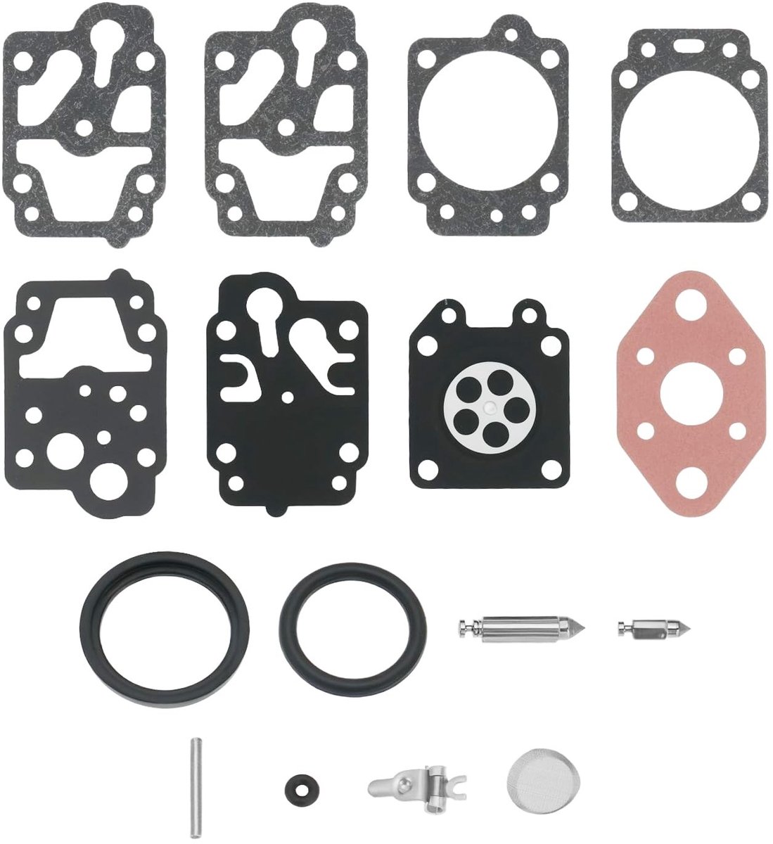 Dailygoods- Carburateur Reparatieset K20-WYL - Carburateur Ombouwkit - Compatibel met Makita/Husqvarna/Echo - Vervangt 753-1225/753-04296 - Geschikt voor diverse modellen - Inclusief meerdere compatibiliteiten