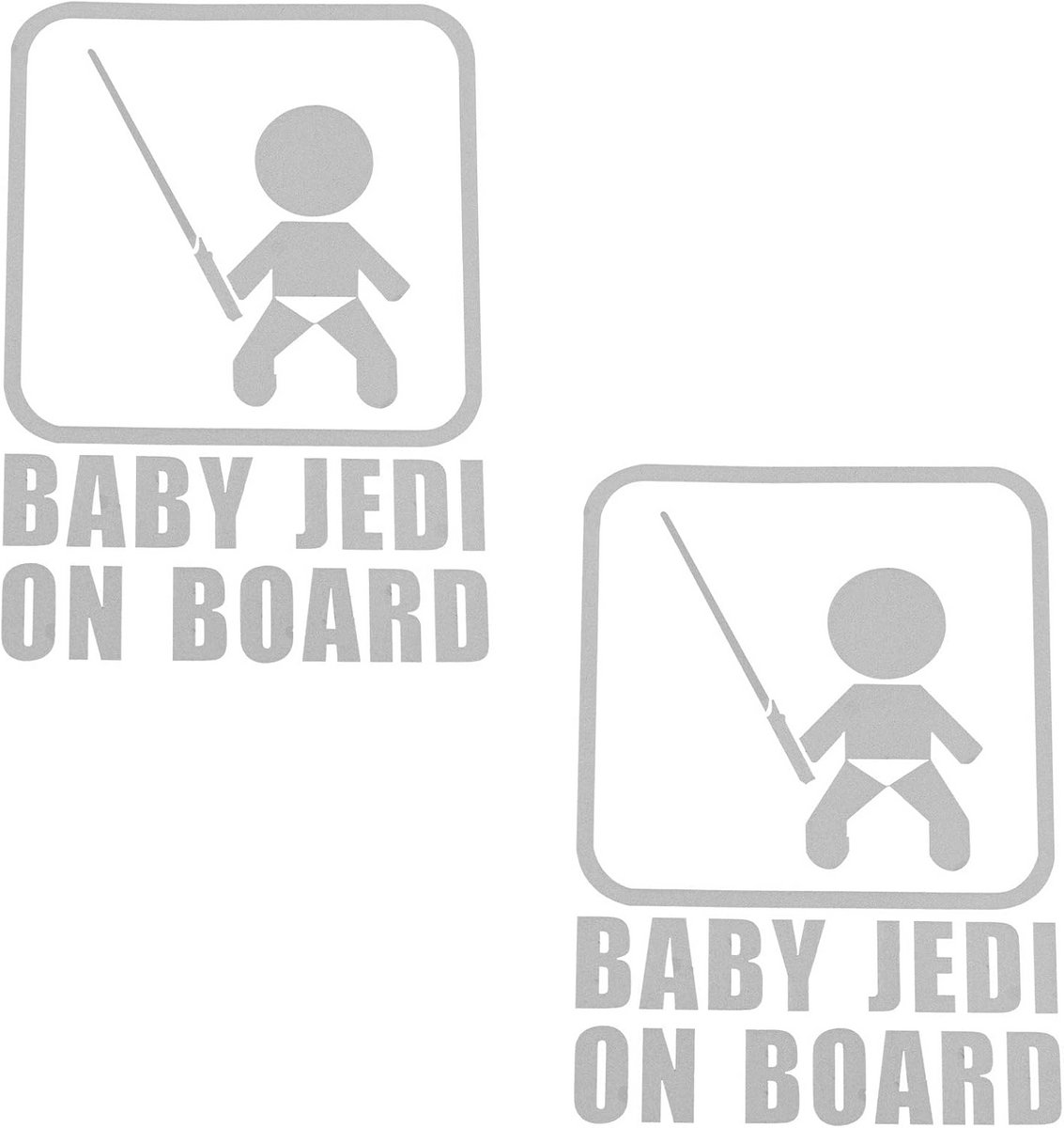 Baby aan Boord Stickers - Veiligheidsteken Auto - Waarschuwing Zichtbaar - Reflecterend On