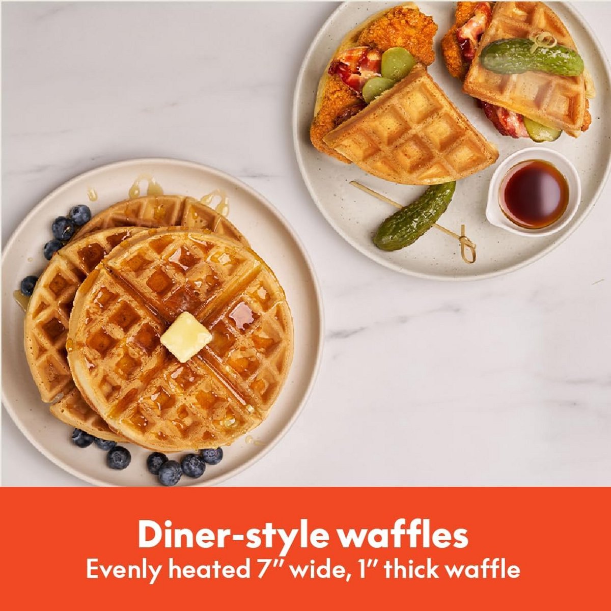 Wafelijzer - Belgische wafels - Thuis ontbijten - Compact opvouwbaar ontwerp - 17.8 cm - Oatmeal — cadeau in Kookcadeaus - foto 5