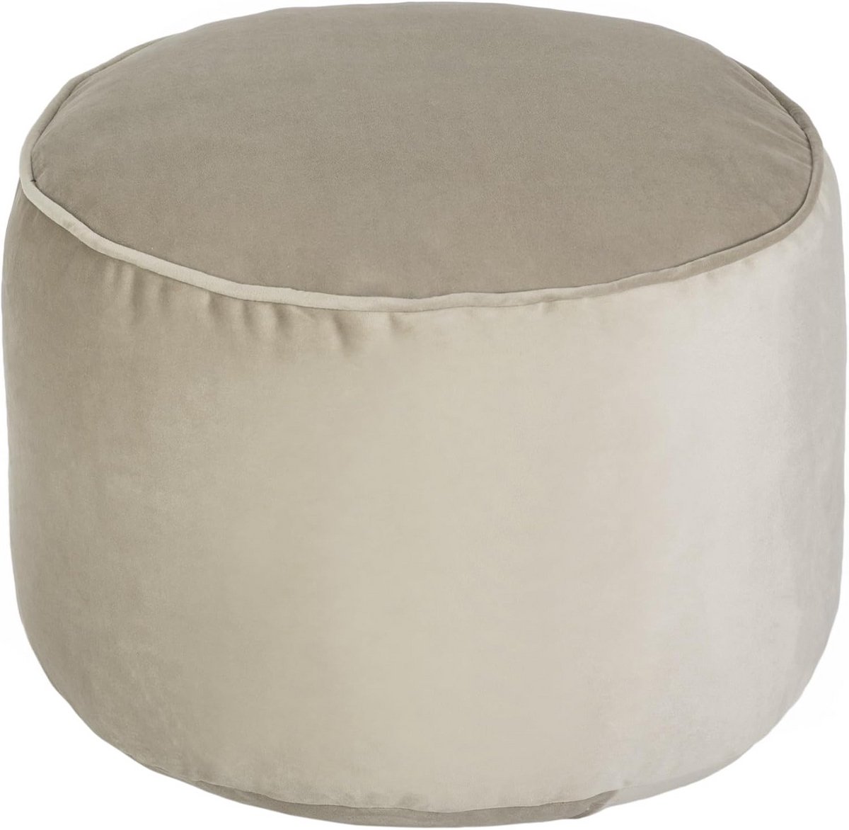 Ronde Zitzak Voetenbank - Poef Kruk - Ontspanning Thuis - Ergonomisch Ontwerp - 32 cm Hoog - Staal