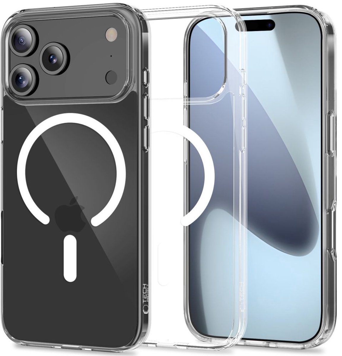 Tech-Protect Flexair Hybride Hoesje Voor Iphone 17 Pro Magsafe Transparant