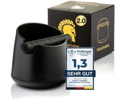 Afklopbak Koffiedik - Koffiecontainer Zeefdrager - Schone Koffiehoek - Geluidsabsorberende Stang - 13.4 x 13.4 cm - Matzwart