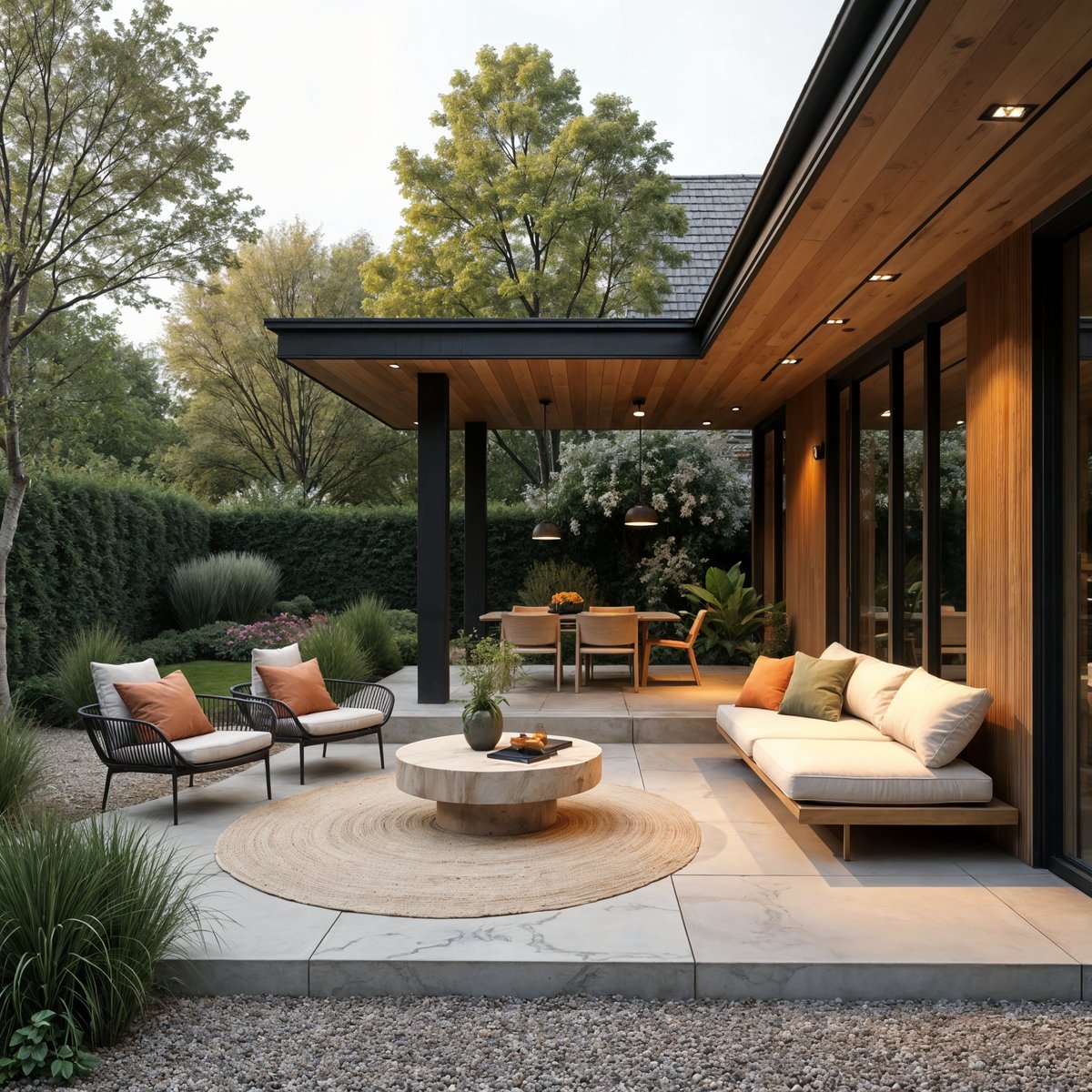 Rond Jute Buitenkleed Outdoor Breeze Naturel 200cm Mrcarpet