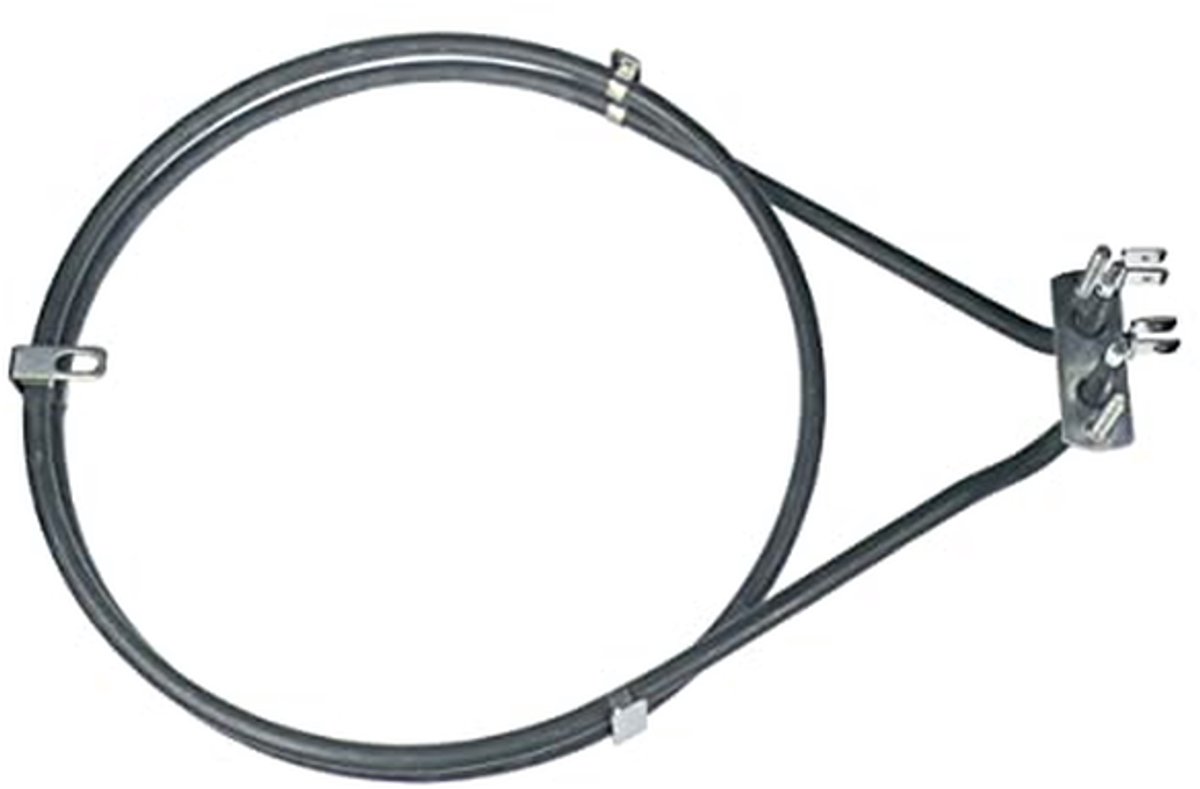 Oven Verwarmingselement - Hete Lucht Element - Oven Reparatie - 2200 Watt Vermogen - 195mm Buitendiameter - Metaal