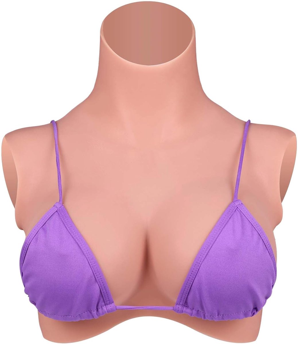 Half-Body Borsten - Nep Borsten - Crossdressing Cosplay - Ademend Lichtgewicht - E Cup - Natuurlijk
