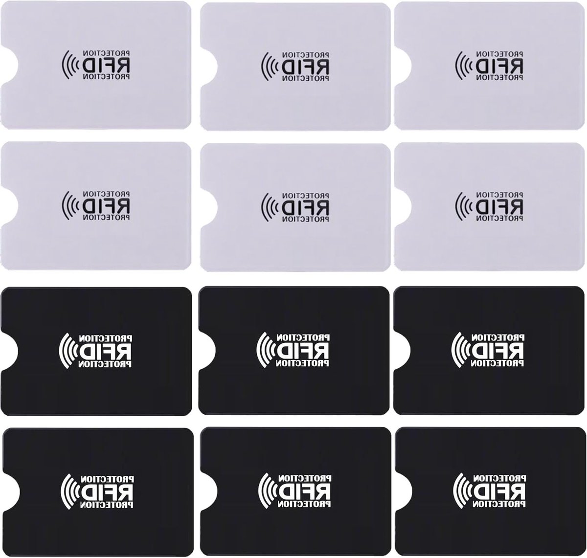 12 Stuks RFID Beschermkaarten voor Creditcards, Veiligheidskaarten, Contactloze Bescherming voor Kaarten