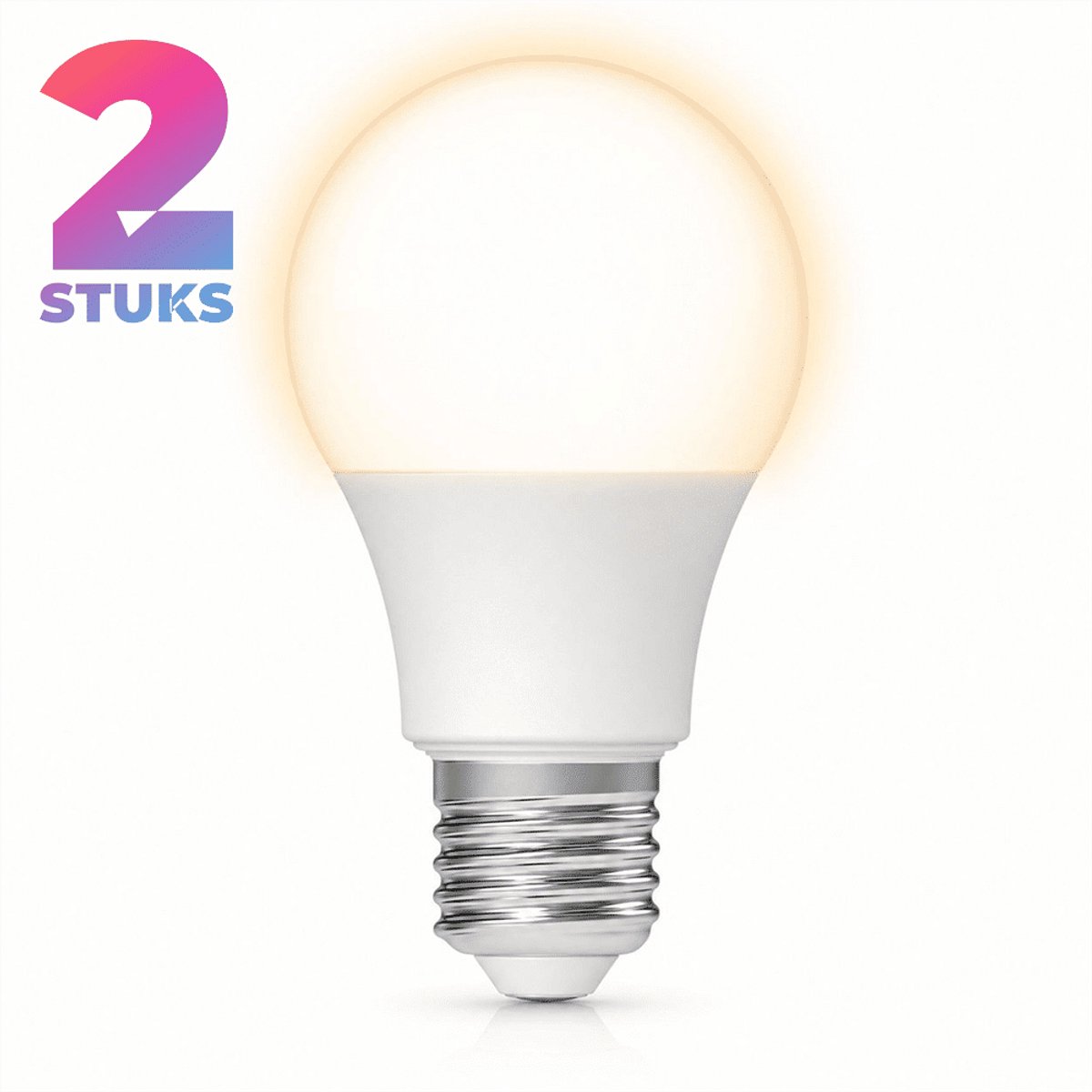 2x Peertje Led-lamp E27 - 5W - Warm Wit Licht (2700K) - 470 lm - 10 jaar - Niet Dimbaar