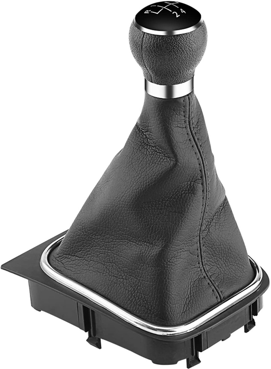 Dailygoods- Versnellingsknop 5 Speed - Pookknop - Versnellingspook Hoes - Gaiter Kit - Hoge Kwaliteit - Eenvoudig te Installeren