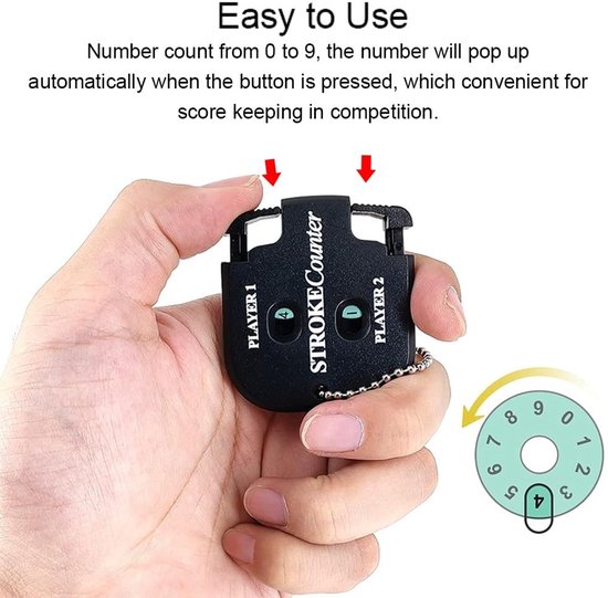 Golf Score Counter - Stroke Counter - Digitale Score Indicator - Outdoor Sports - Voor 2 Spelers van Merkloos — afbeelding 5
