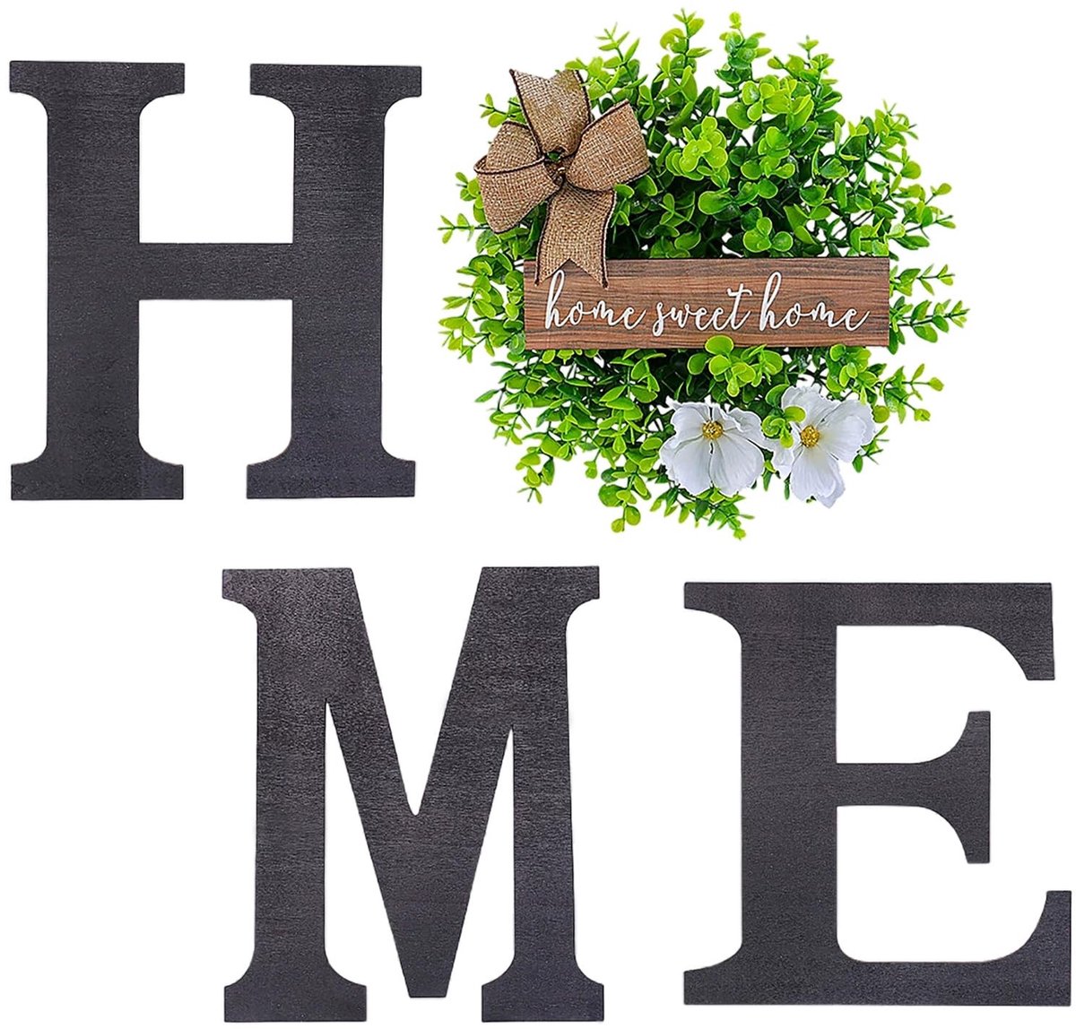 Dailygoods- Thuisbord Houten Decoratie - Wanddecoratie Woonkamer - Rustiek Huisdecor - Multifunctioneel Bord - Houten Letters - Familie Harmonie