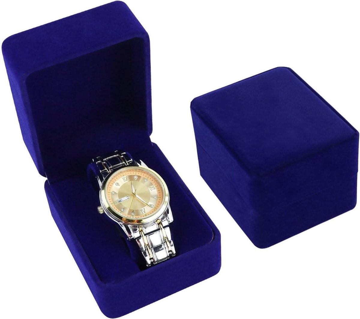Individuele Horlogeopbergdoos met Verwijderbare Kussen, PU Leer, Geschikt voor Heren en Dames, Perfect voor Horloges, Smartwatches en Armbanden
