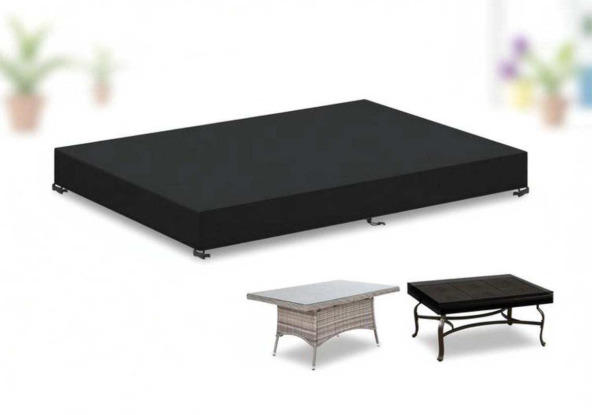 ElleMooi Tafelblad Hoes Tuin - Waterdichte 420D Oxford Tafelblad Hoes voor Tuinmeubelen - UV-Beschermend en Winddicht