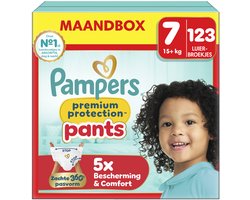 Pampers Premium Protection Pants Maat 7, 123 Luierbroekjes, 15kg+