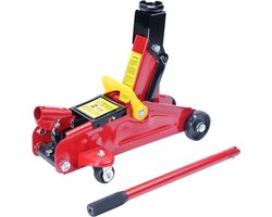 Autokrik Hydraulisch - Vloerkrik Wagen - Auto Onderhoud - Snelle Hefpomp - 1.5 Ton Capaciteit - Rood