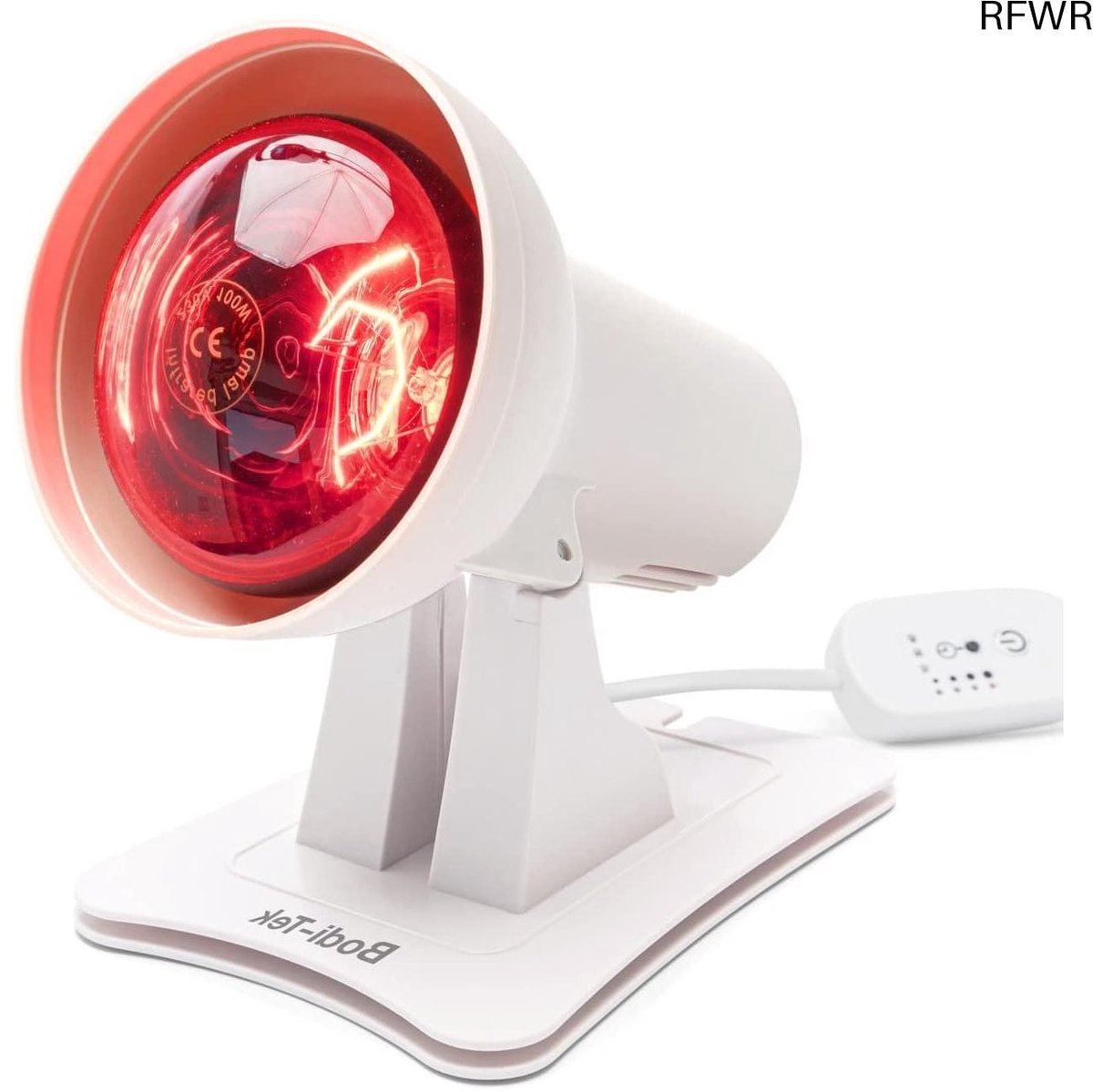 Infrarood Warmtelamp - Therapie Lamp - Spierpijn Verlichten - Diep Doordringende Warmte - 150 Watt - Warm Wit