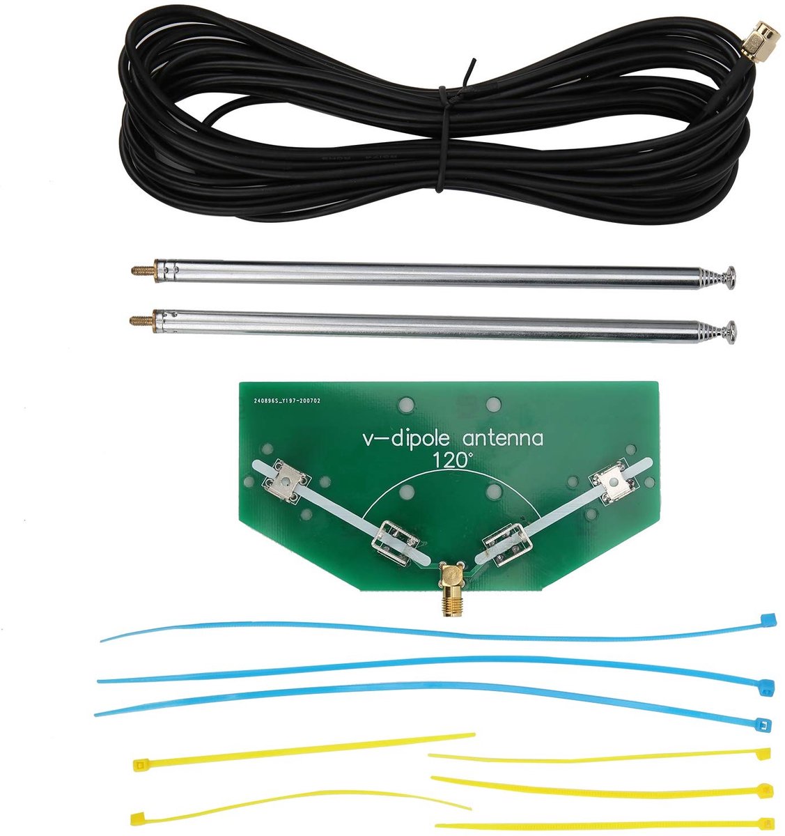 Dailygoods- Antenne Hoog Rendement - Televisie/Radio Antenne - Indoor Antenne - Compacte Antenne - Eenvoudig te Installeren - Goede Geleidbaarheid - Radioantenne