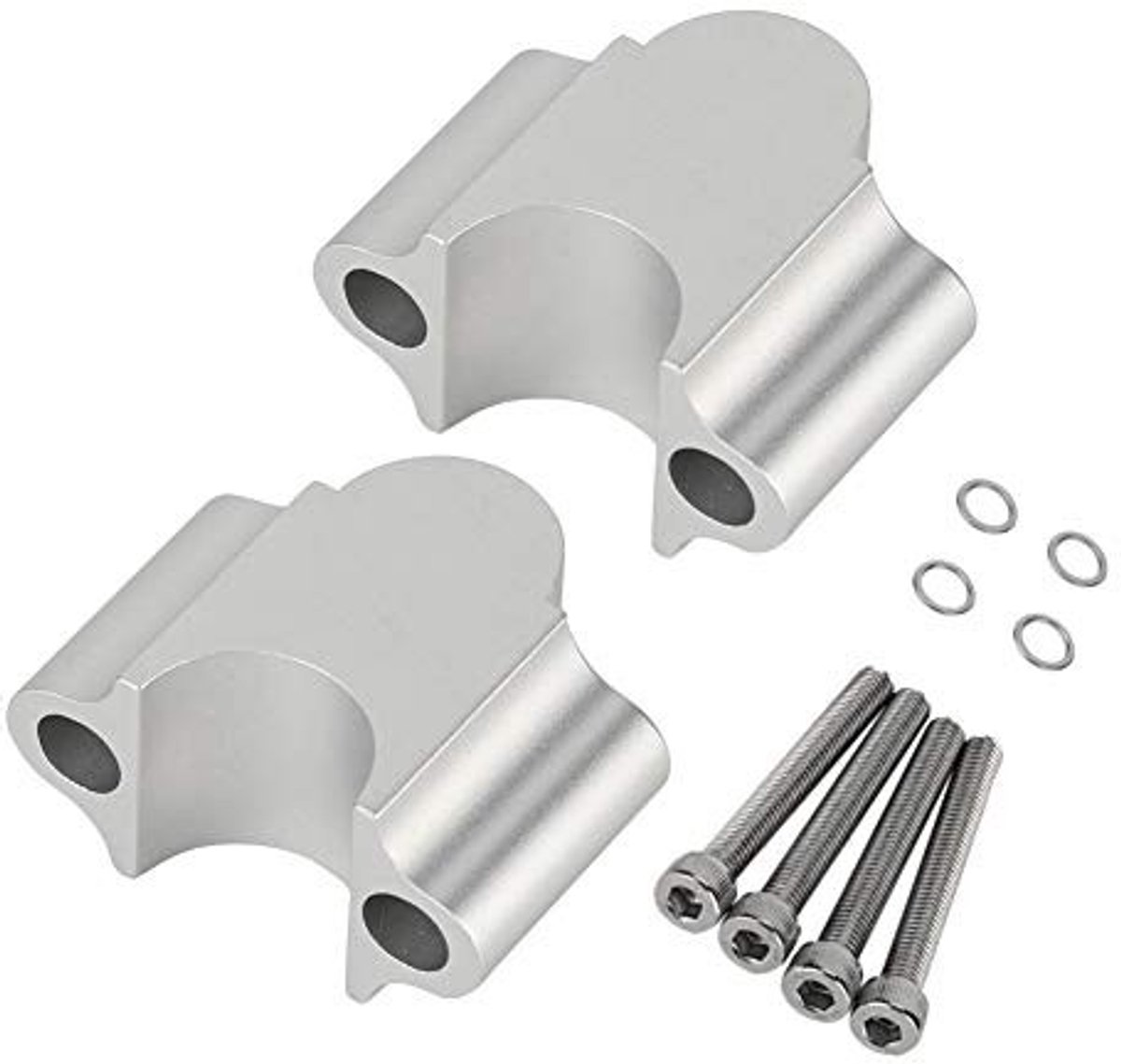 Dailygoods - Stuurverhogers - Motorfiets Accessoire - Aluminiumlegering - Zwart - Verhoogde Stuurpen - Universeel - Voor 7/8 inch Handbar