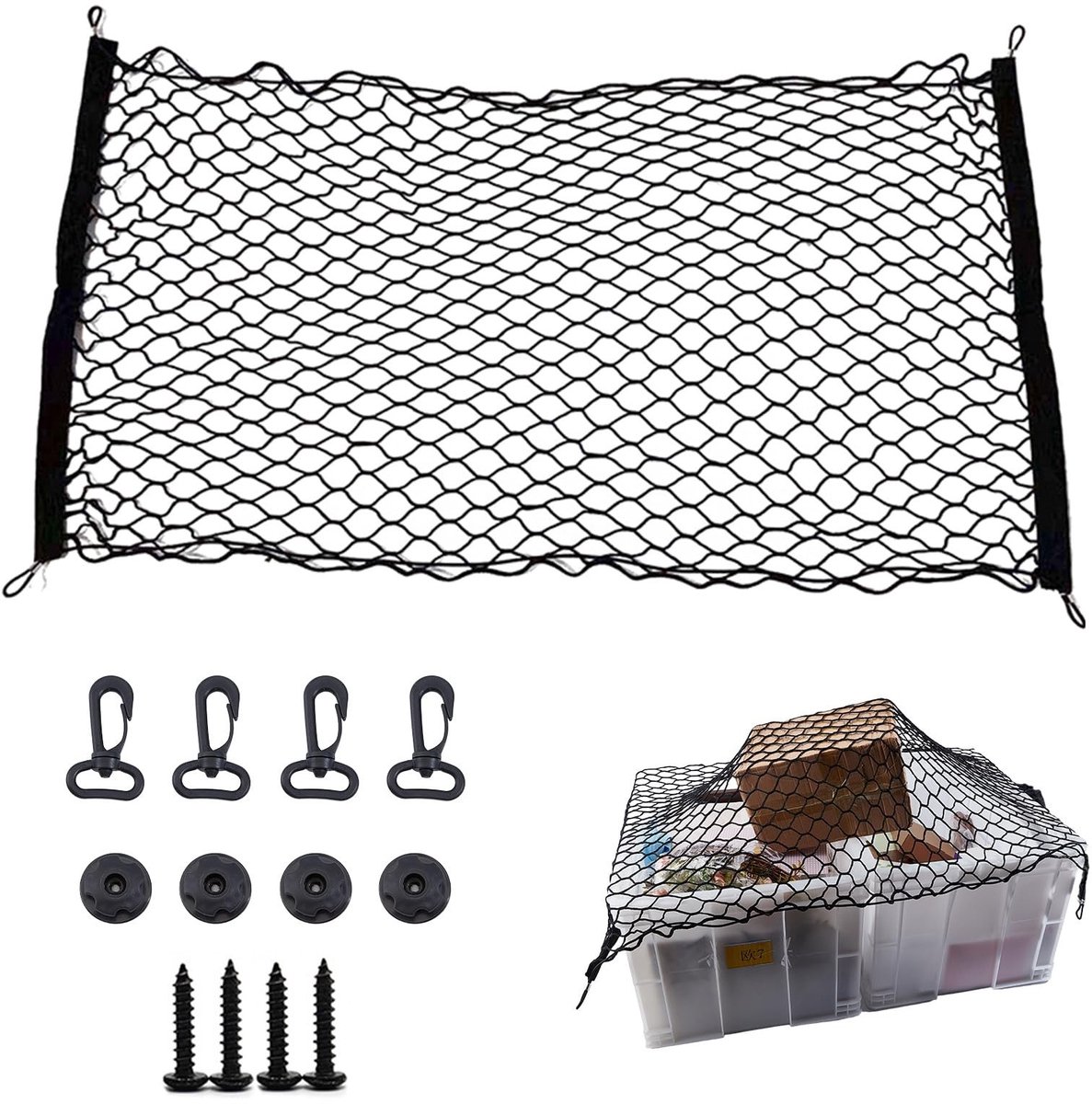 Dailygoods - Opvouwbaar Bagagenet voor Strand- en Tuinwagens