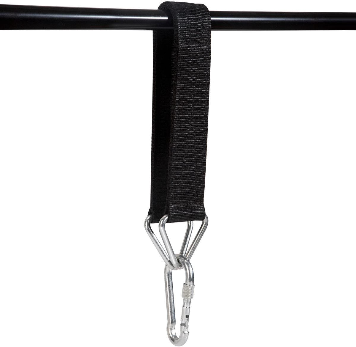 SOUQONE- Bokszakhouder Robuust - Ophangband - Bevestiging - Nylon Band - Karabijnhaak - Zwart - Bokszakophangsystemen