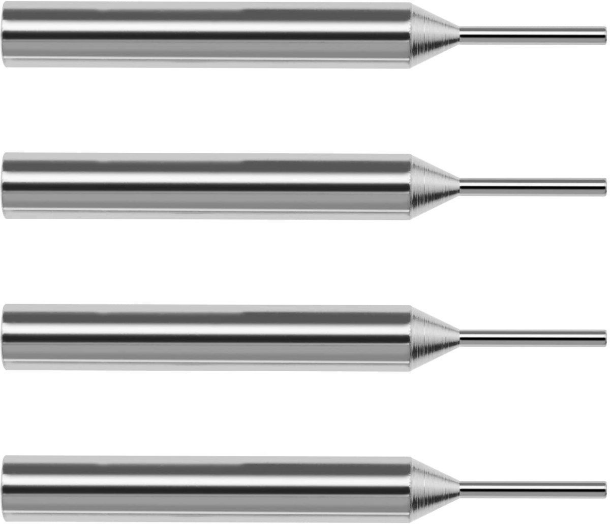 ZEYNOMAX- Autosleutel Demontage Tool 4 Stuks - Sleutelblad Verwijdering Pin 1,42mm/1,57mm - Geschikt voor Afstandsbediening - Metaal - Lengte 45 mm - Sleutelbladverwijderingstool