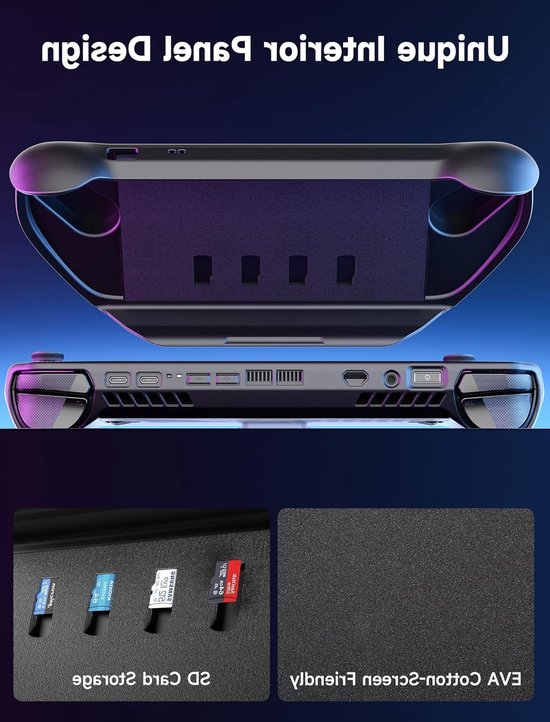 Compatibele ModCase voor ASUS ROG Ally X (2024) met Afneembare Voorzijde, Beschermhoes en Draagband - Ideaal voor Gaming en Bescherming — afbeelding 3
