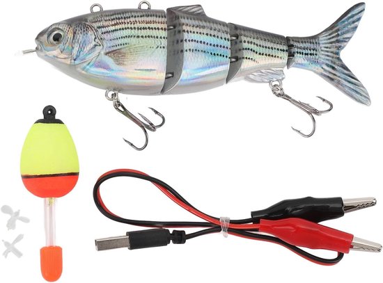 VGEBY USB Oplaadbare Elektrische Vis Lure - Realistische Dobber Met LED Licht Voor Snoek van VGEBY — afbeelding 2